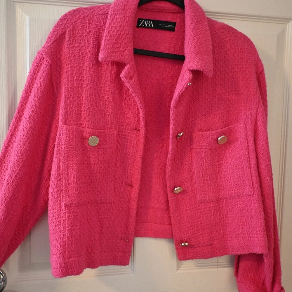Zara Vibrant Pink Women's Blazer - Picture 1 of 9